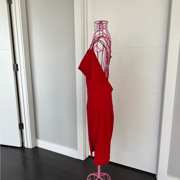 Chic Backless Red Dress - Picture 4 of 5